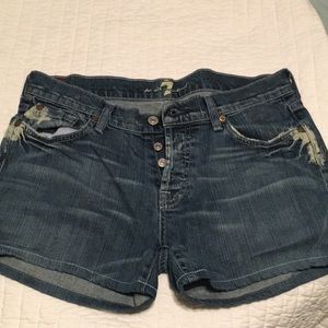 7 for all mankind shorts